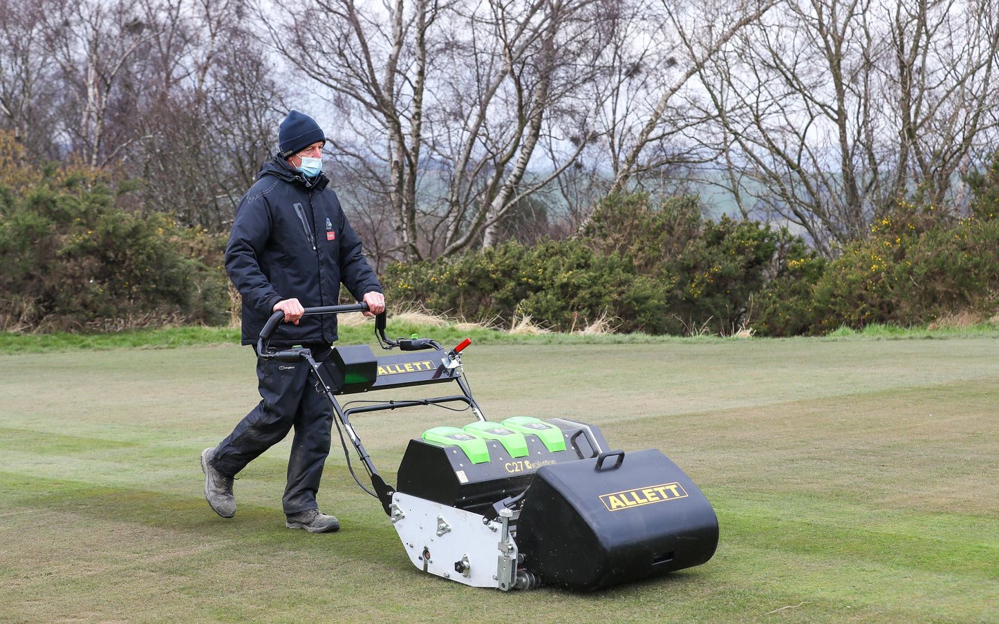 Allett C27E Evolution Cylinder Mower (Power-unit with Grassbox)