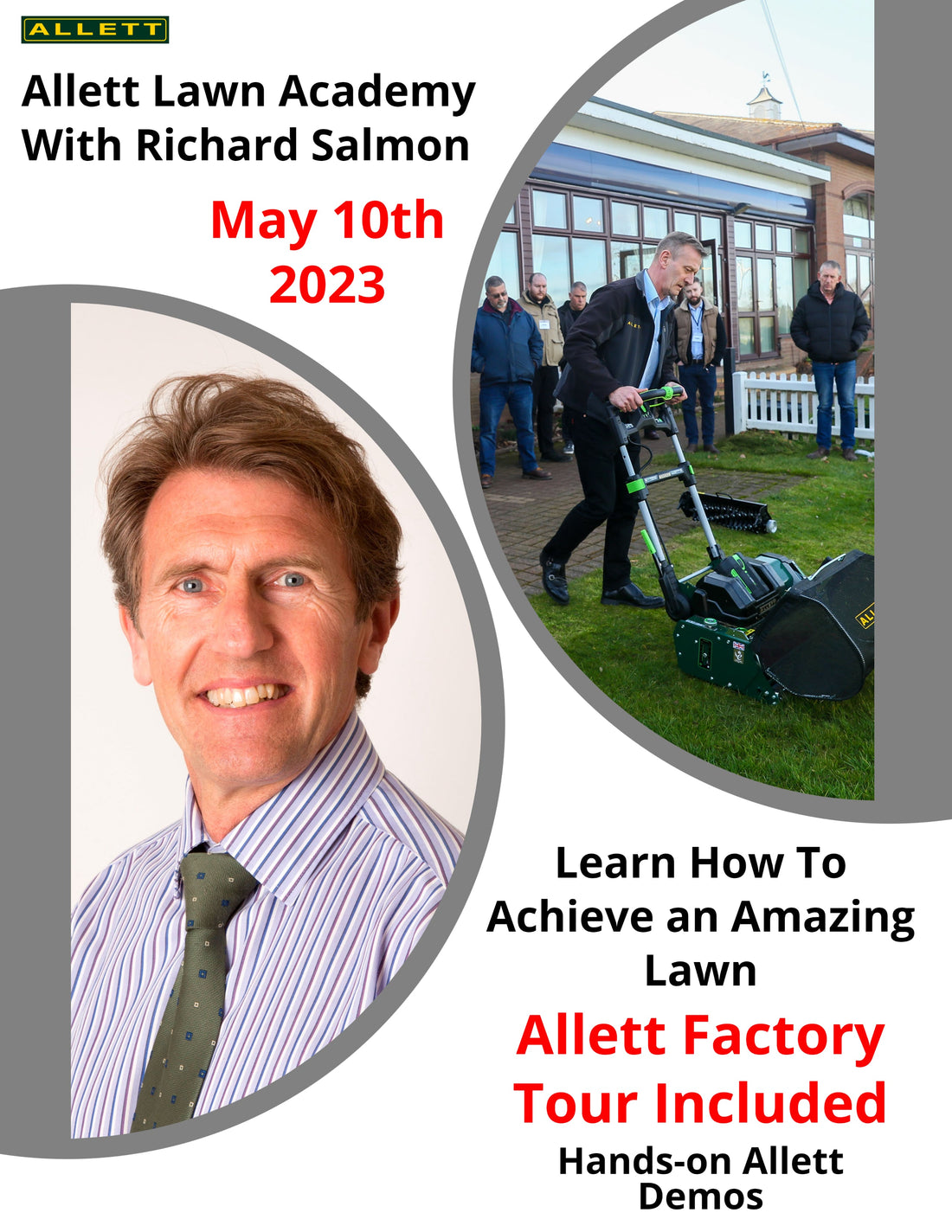 Take Your Lawn To The Next Level: Join Allett's Lawn Academy Day with Expert Richard Salmon on May 10th