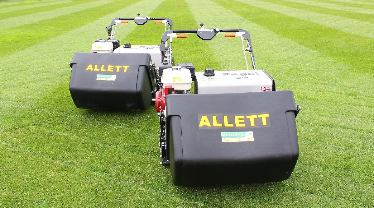 Load video: Showcasing the Allett Regal 36/42 - The Ultimate Large-Area Dedicated Cylinder Mower