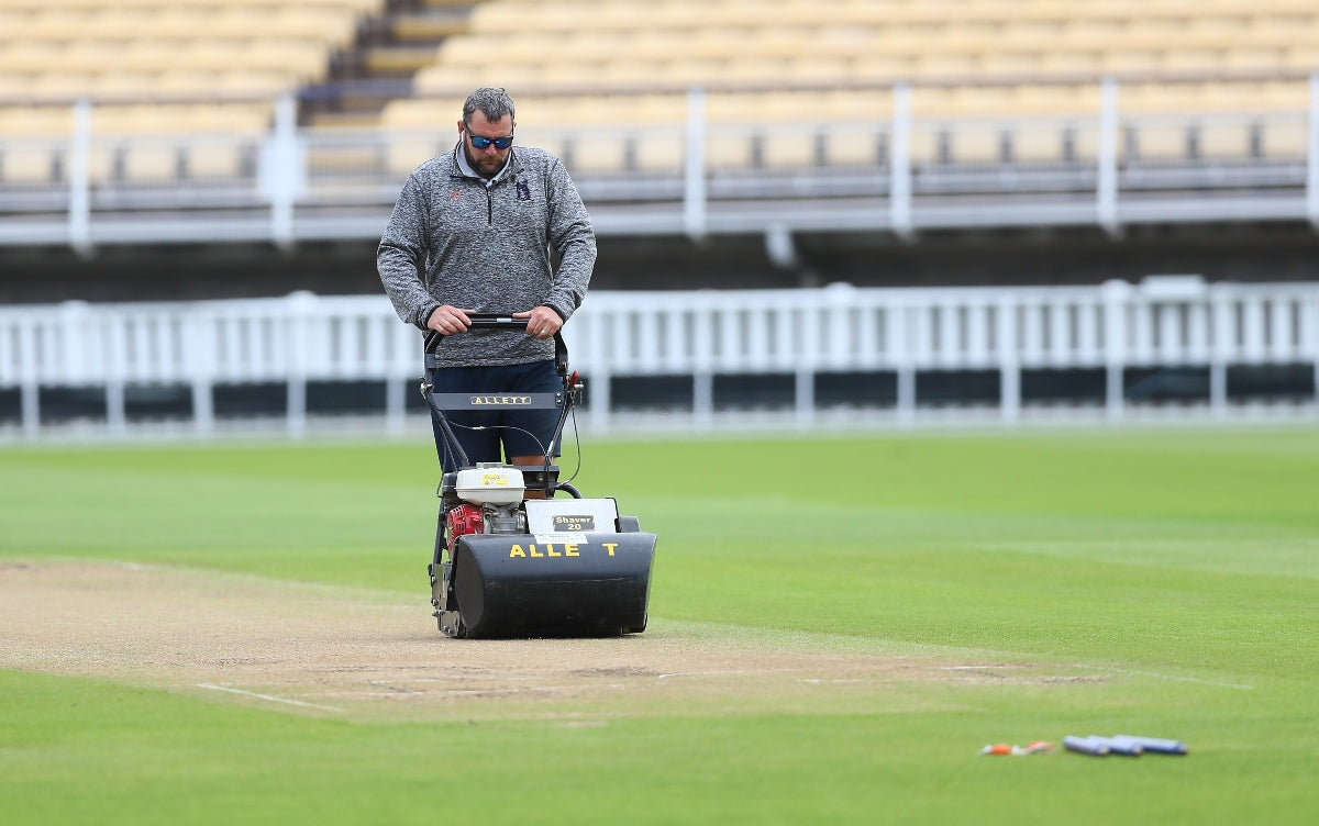 Load video: Knypersley Cricket Club highly recommend the Allett Shaver after 4 years of use