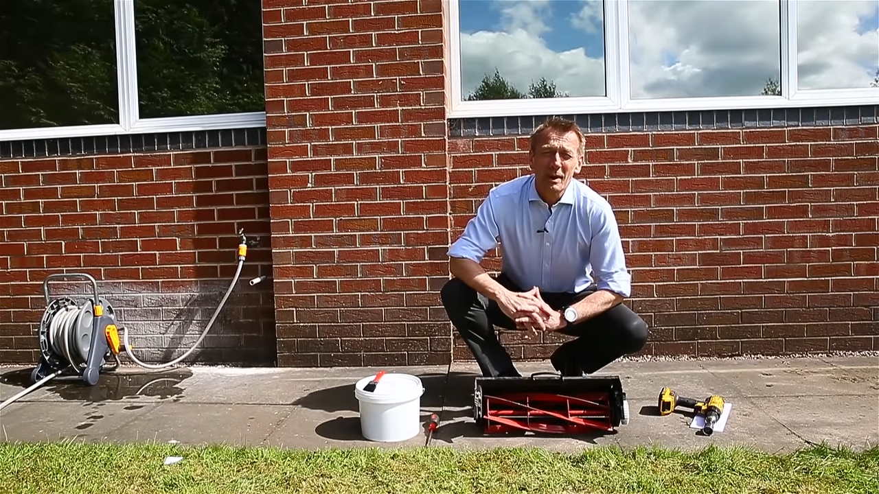 Backlapping cylinder mower sale