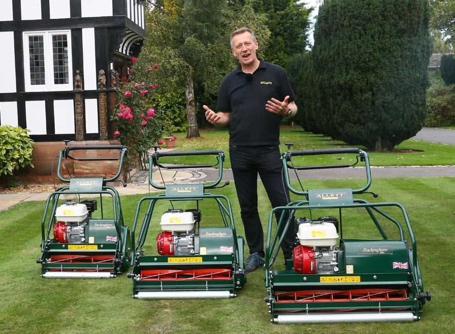 Creating a beautiful lawn with The Allett Buckingham Range of Cylinder Lawn Mowers (Atco Royale)