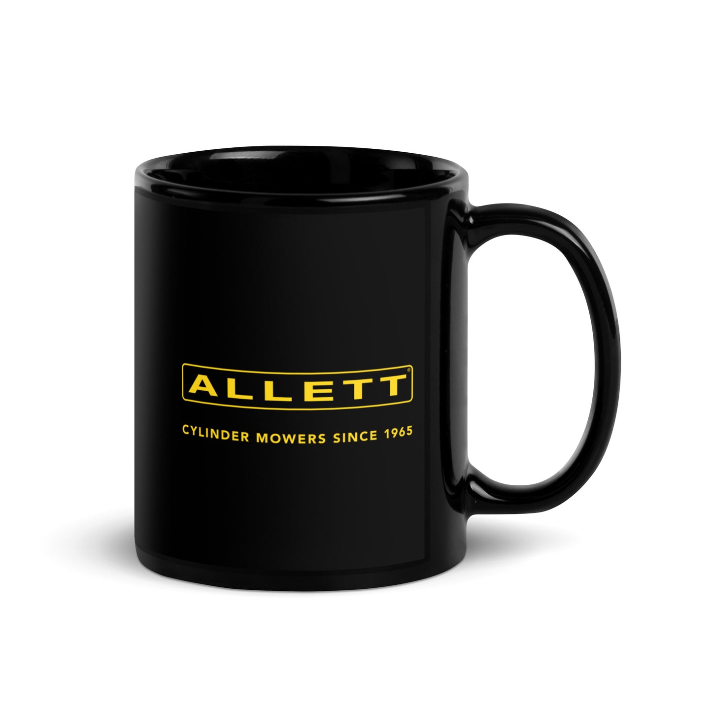 ALLETT I'd Rather Be Mowing Black Glossy Mug