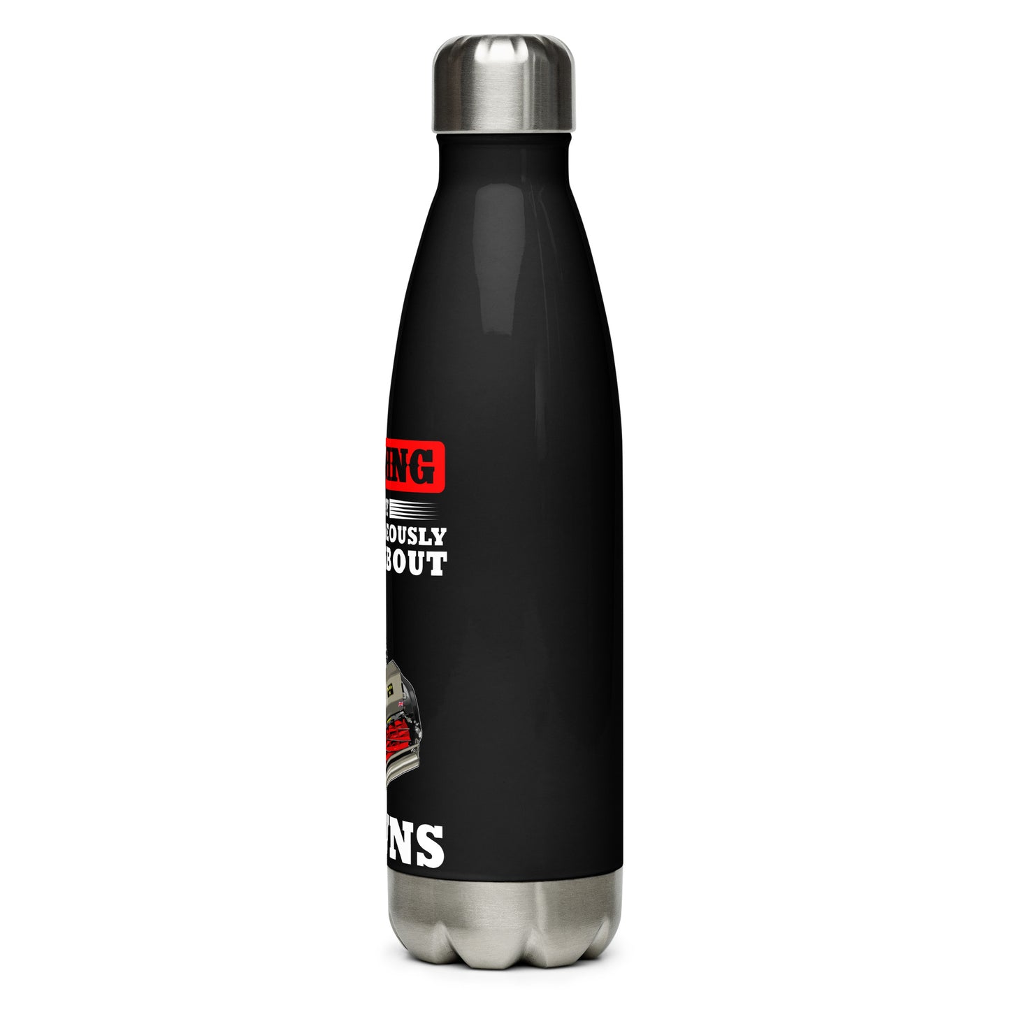 ALLETT Warning May Spontaneously Talk About Lawns Stainless Steel Water Bottle