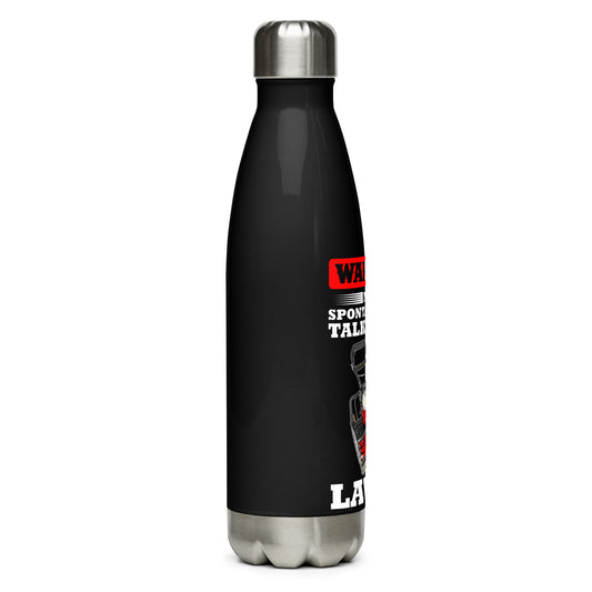 ALLETT Warning May Spontaneously Talk About Lawns Stainless Steel Water Bottle