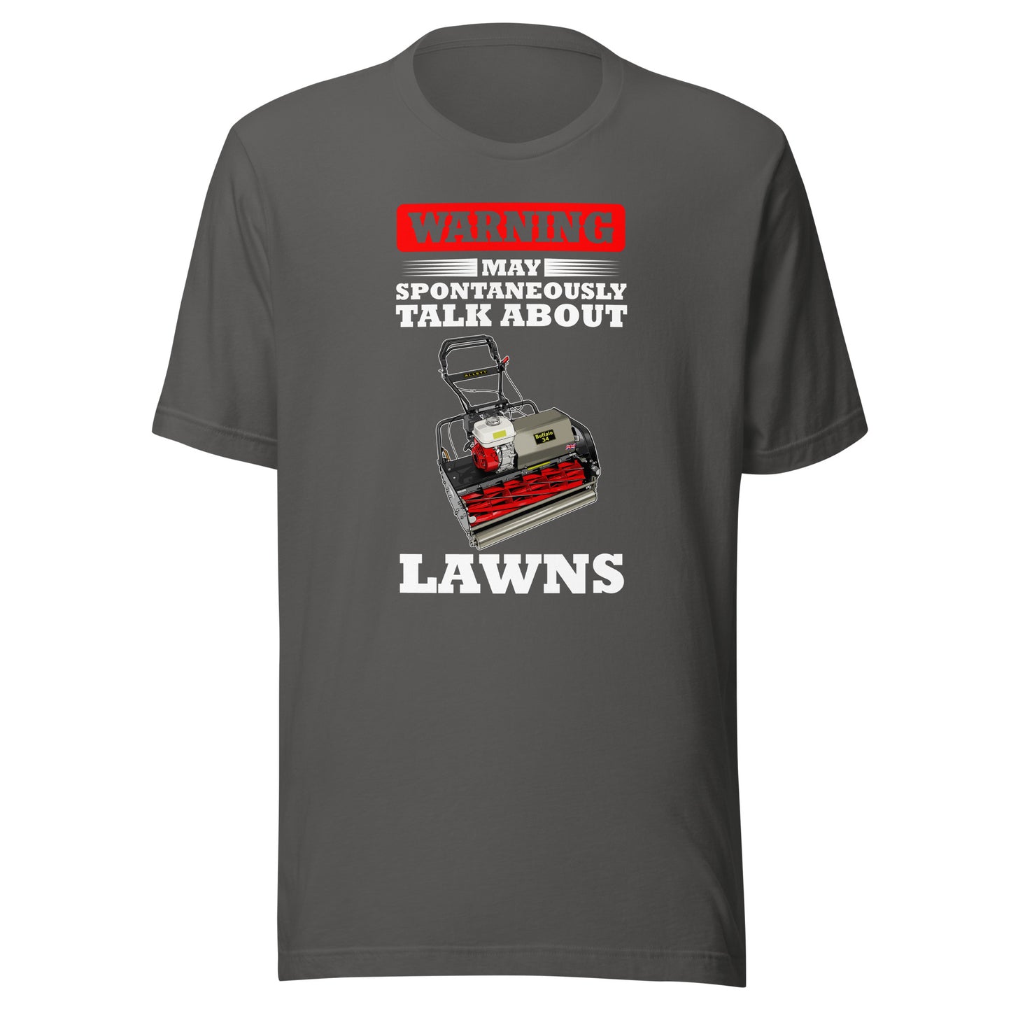 ALLETT Warning May Spontaneously Talk About Lawns Pro T-Shirt