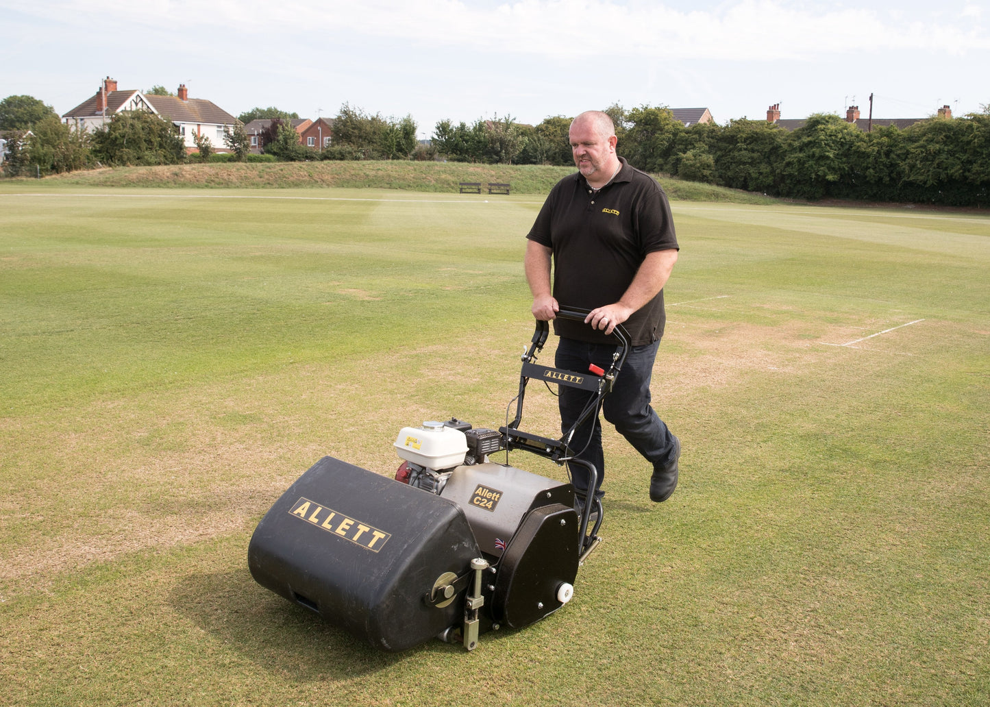 Allett C24 Cylinder Mower (Power-unit with Grassbox)