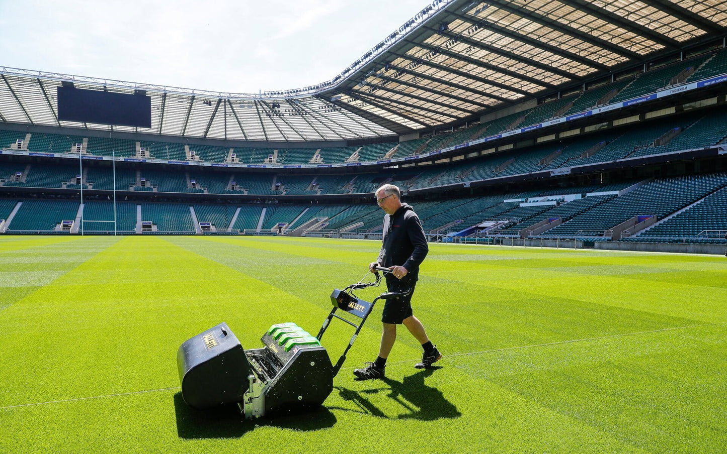 Allett C34 Evolution Cylinder Mower (Power-unit with Grassbox)