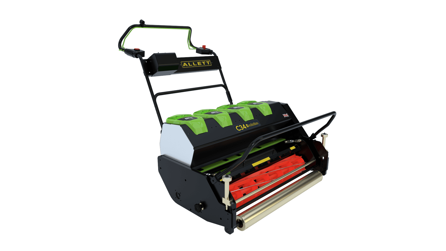 Allett C34 Evolution Cylinder Mower (Power-unit with Grassbox)