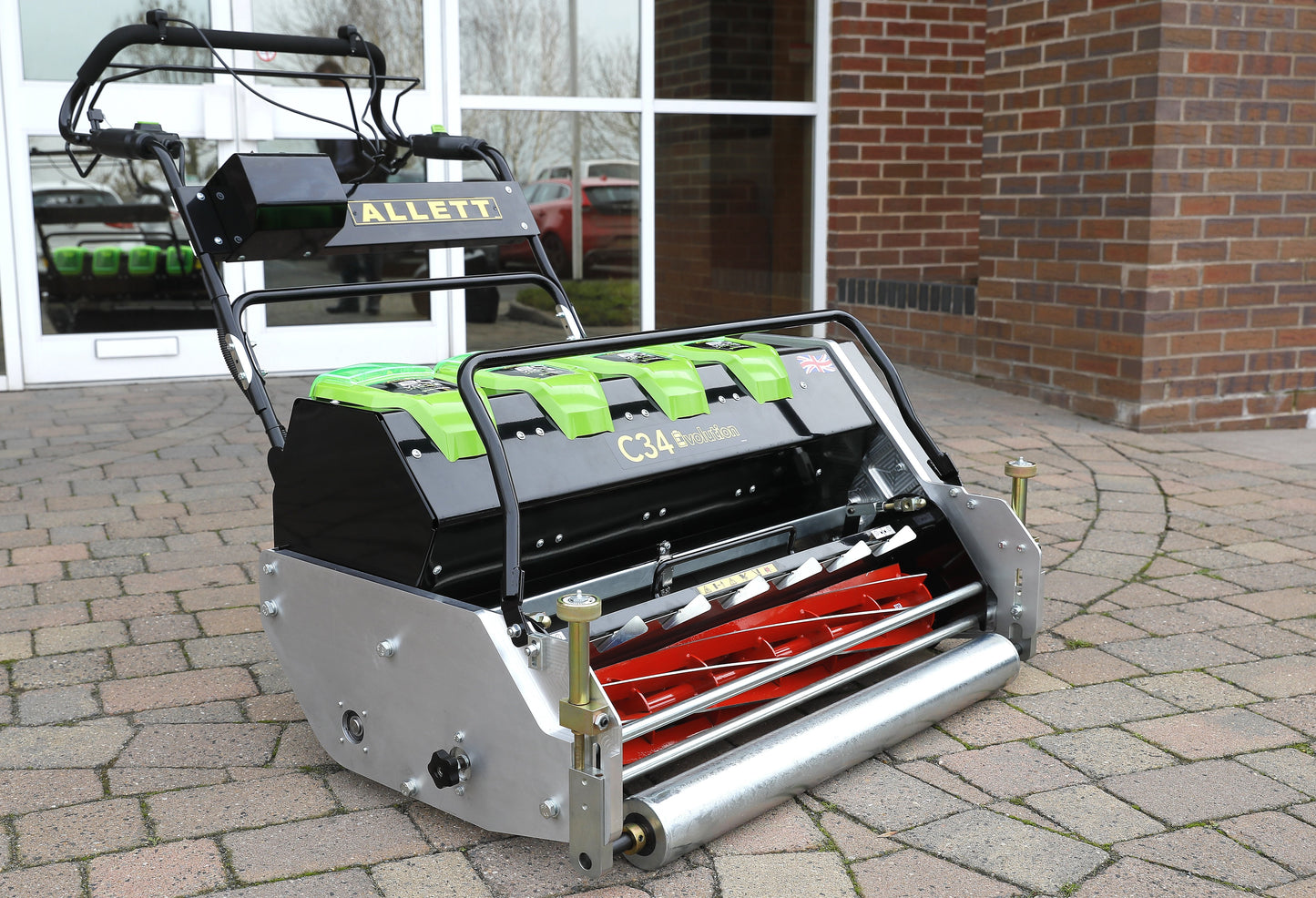 Allett C34 Evolution Cylinder Mower (Power-unit with Grassbox)