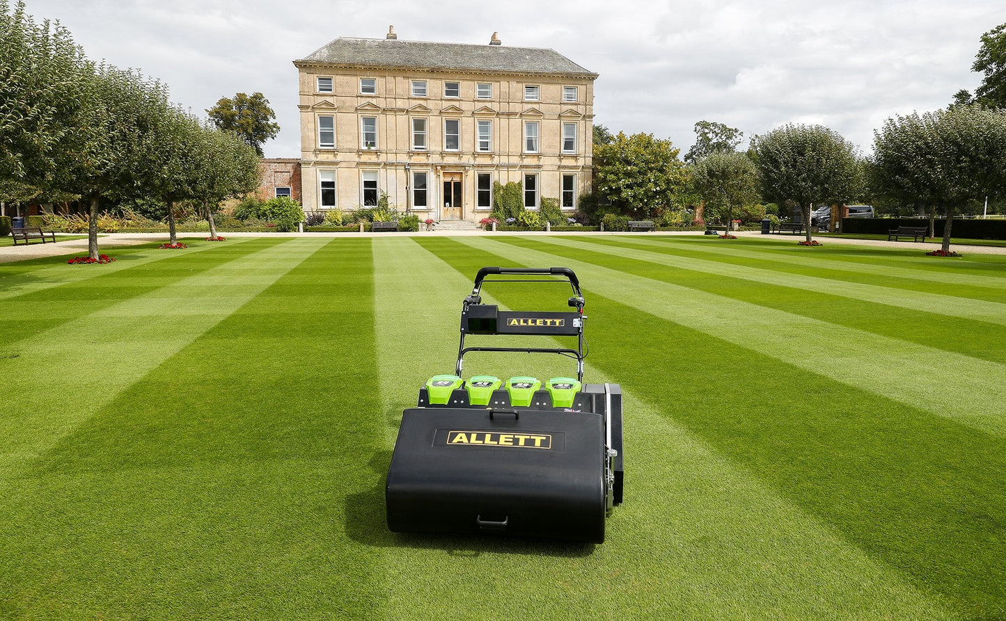 Allett C34 Evolution Cylinder Mower (Power-unit with Grassbox)