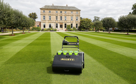 Allett C34 Evolution Cylinder Mower (Power-unit with Grassbox)