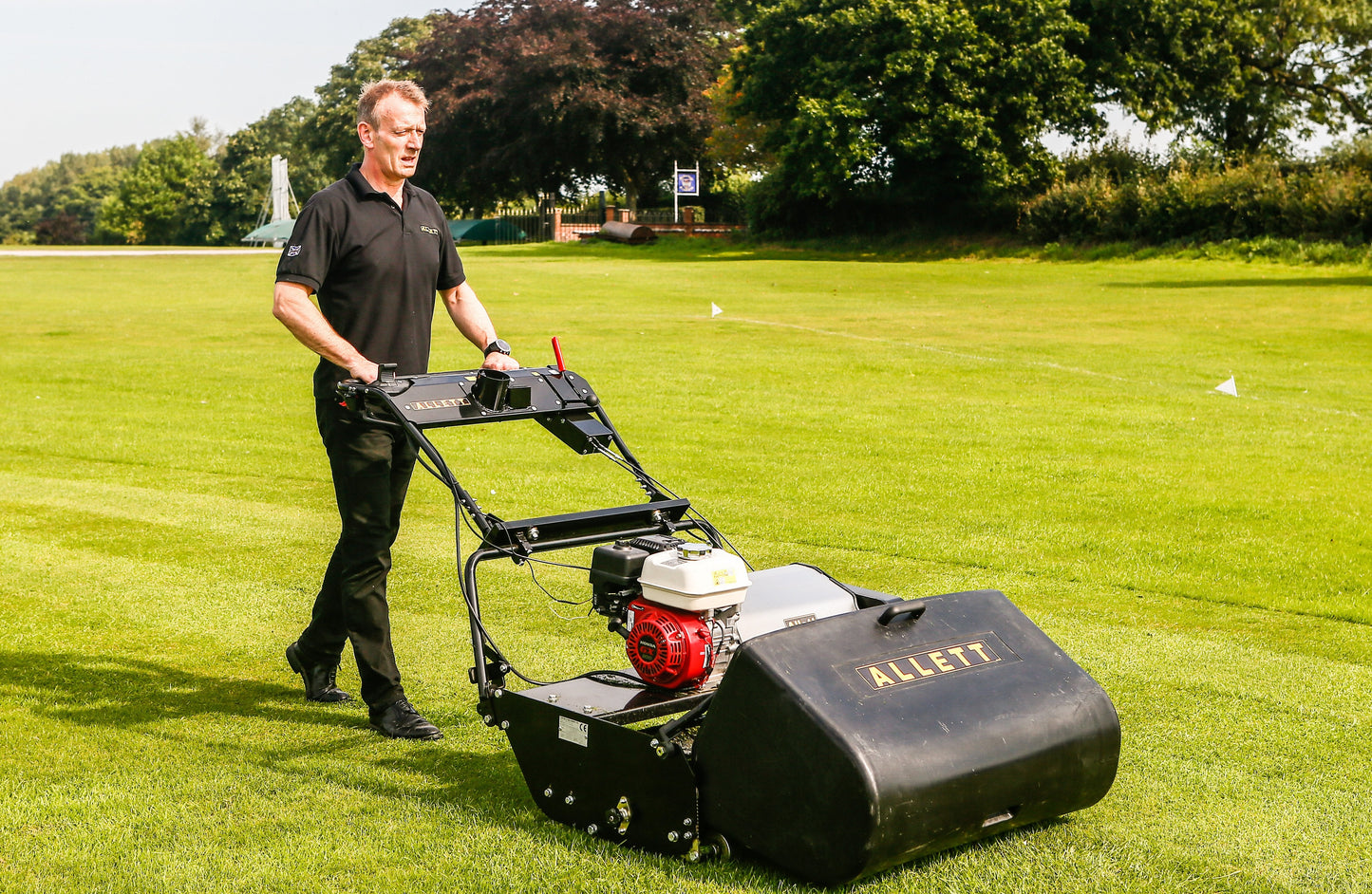 Allett C34 Cylinder Mower (Power-unit with Grassbox)