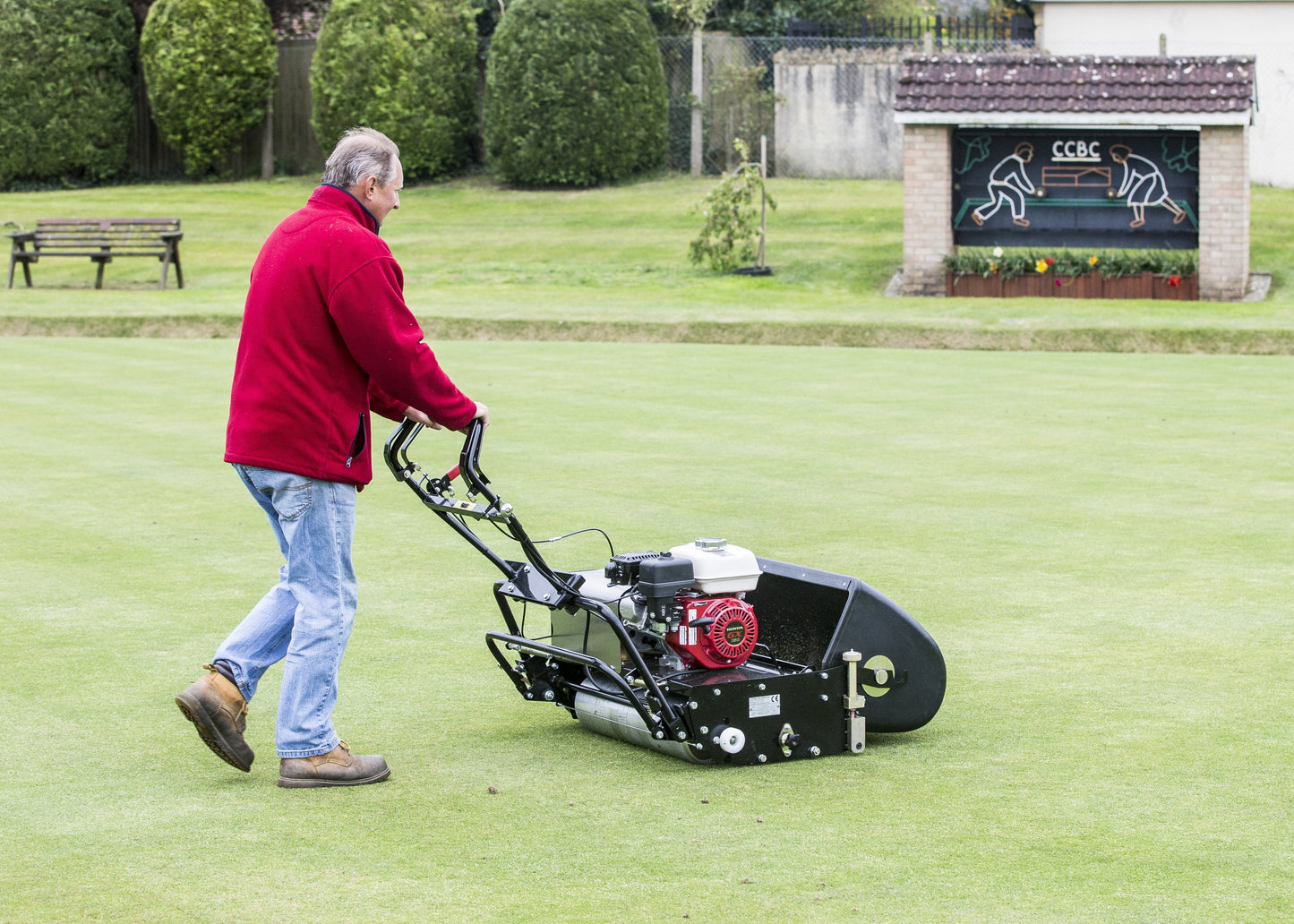 Allett C24 Cylinder Mower (Power-unit with Grassbox)