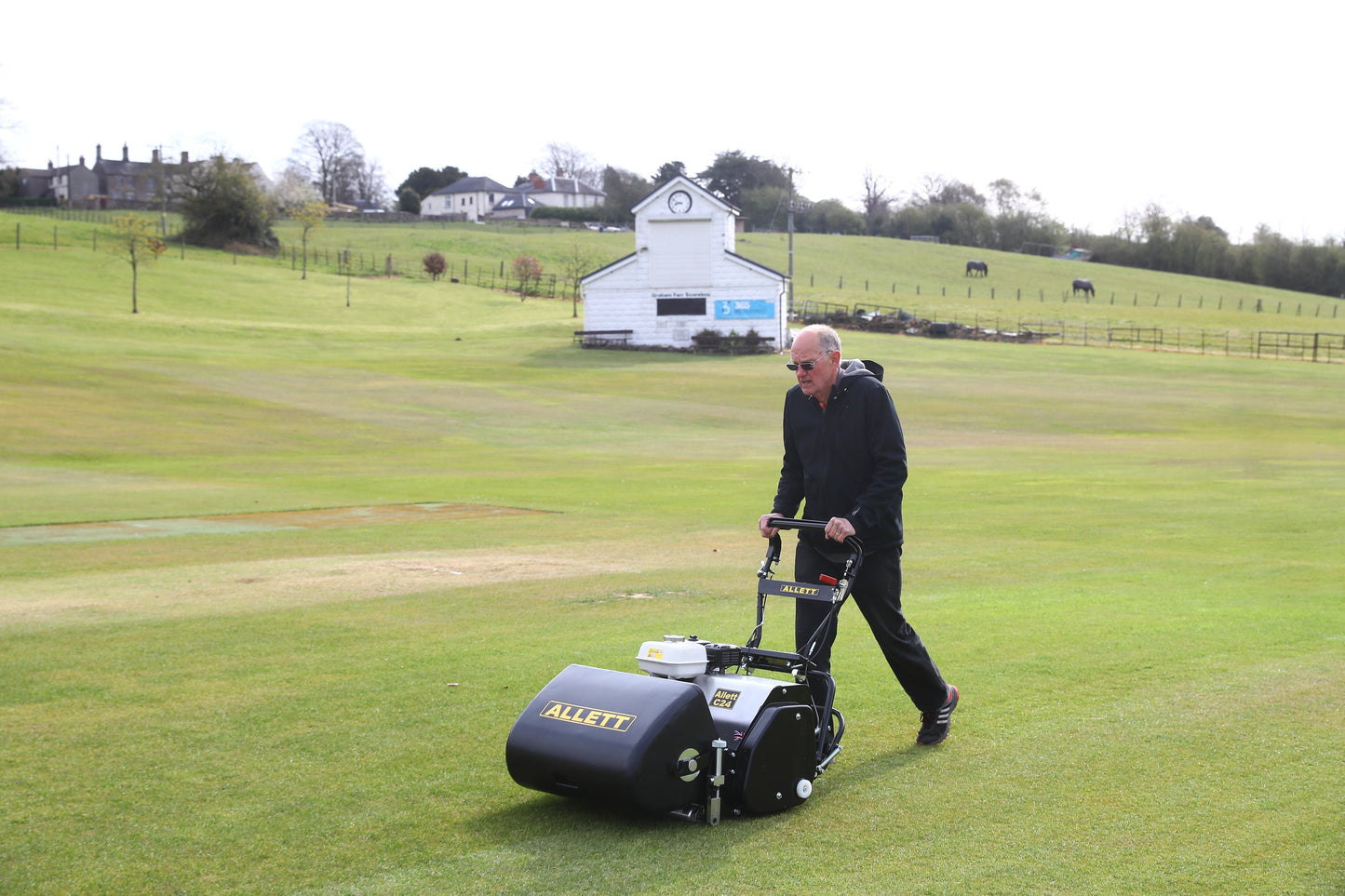 Allett C24 Cylinder Mower (Power-unit with Grassbox)