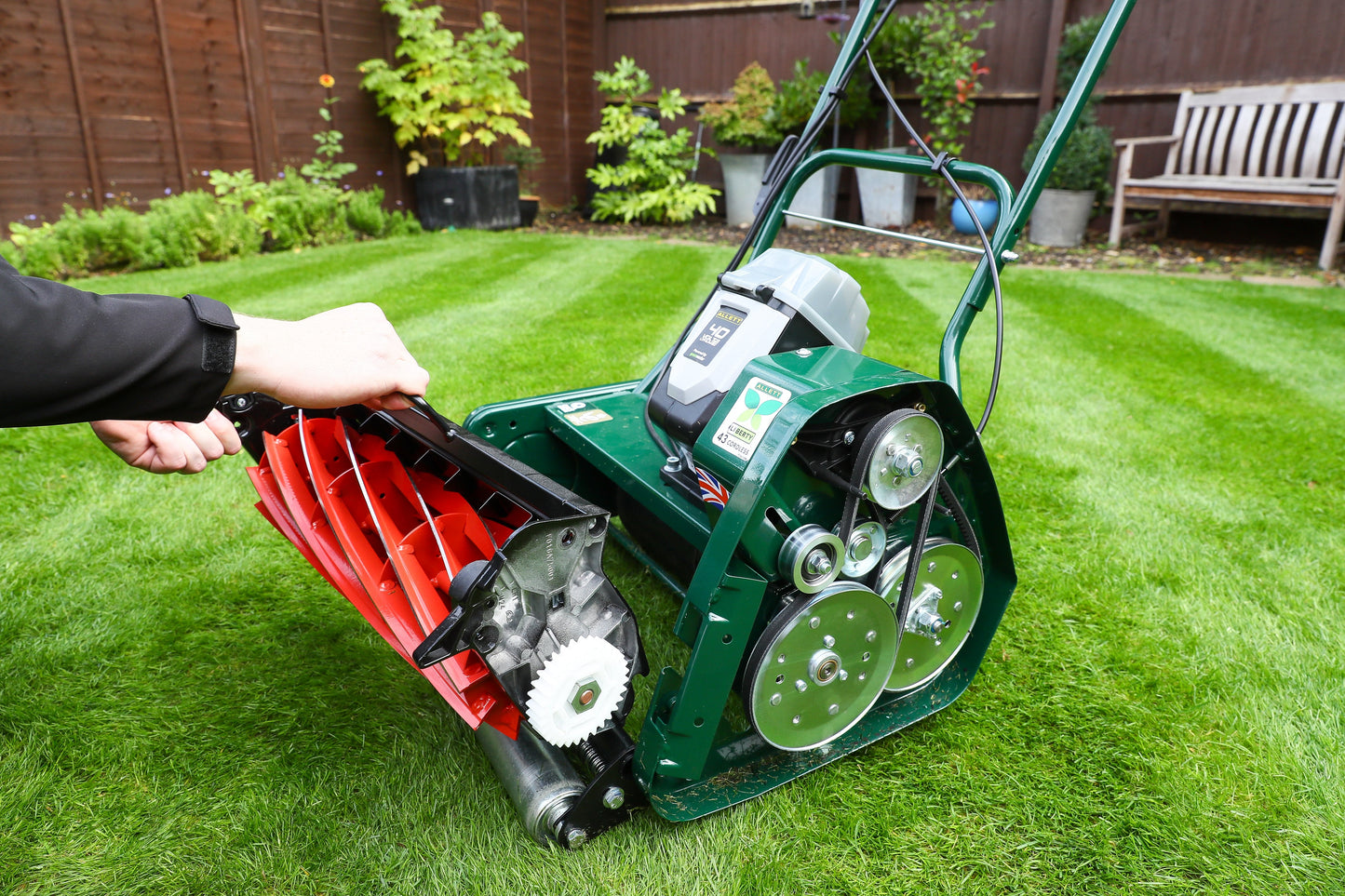 Allett Liberty 43 Battery Cylinder Mower - Mower Only