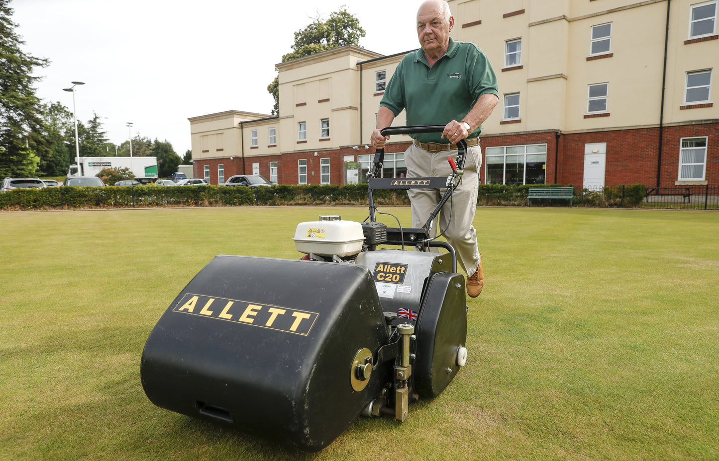 Allett C20 Cylinder Mower (Power-unit with Grassbox)