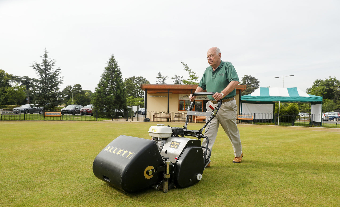 Allett C20 Cylinder Mower (Power-unit with Grassbox)