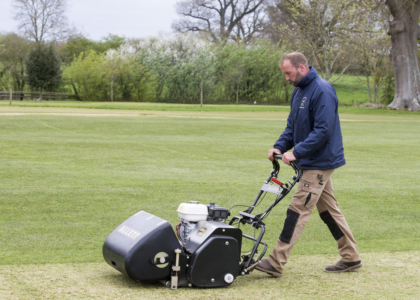 Allett C24 Cylinder Mower (Power-unit with Grassbox)