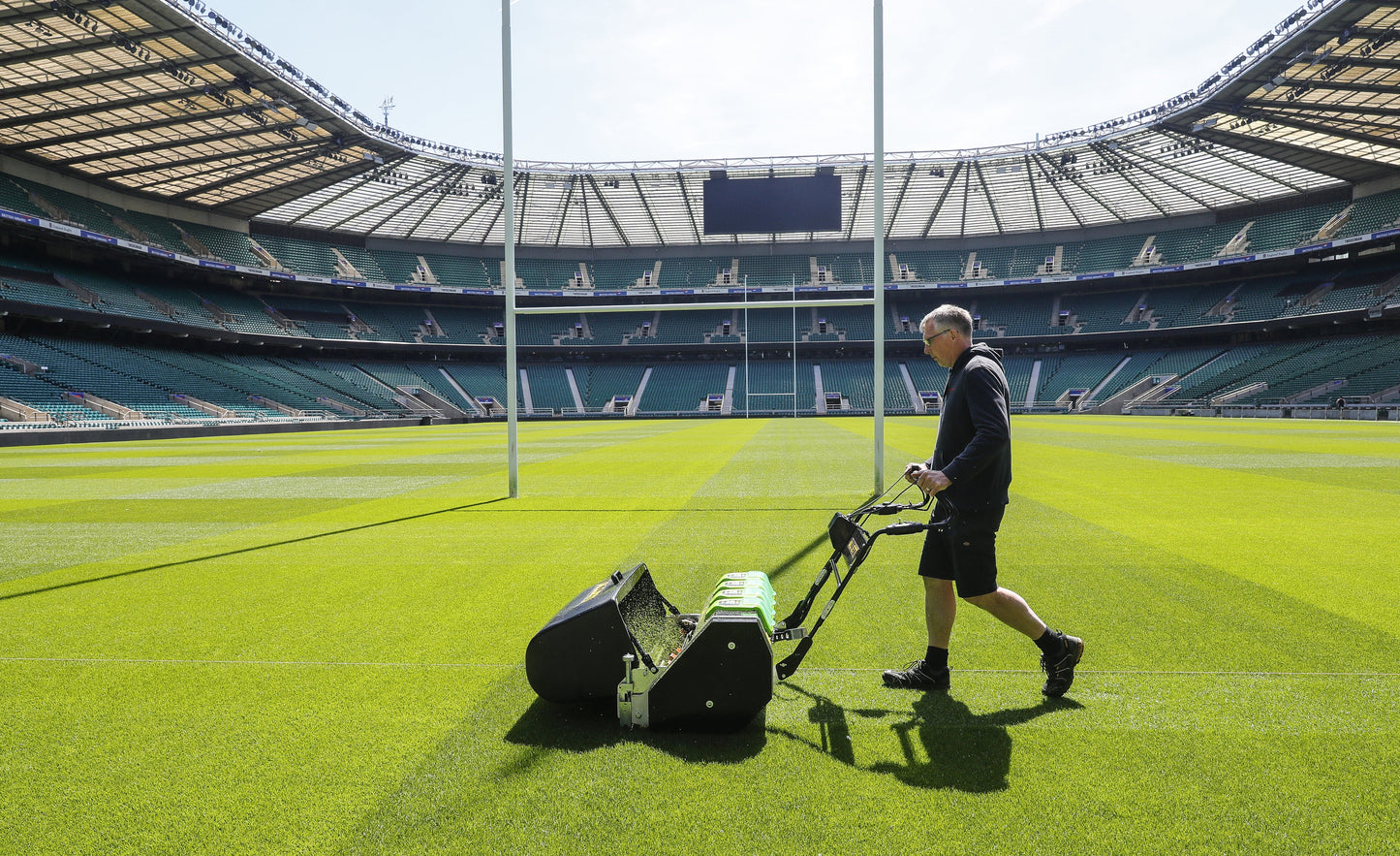 Allett C34 Evolution Cylinder Mower (Power-unit with Grassbox)