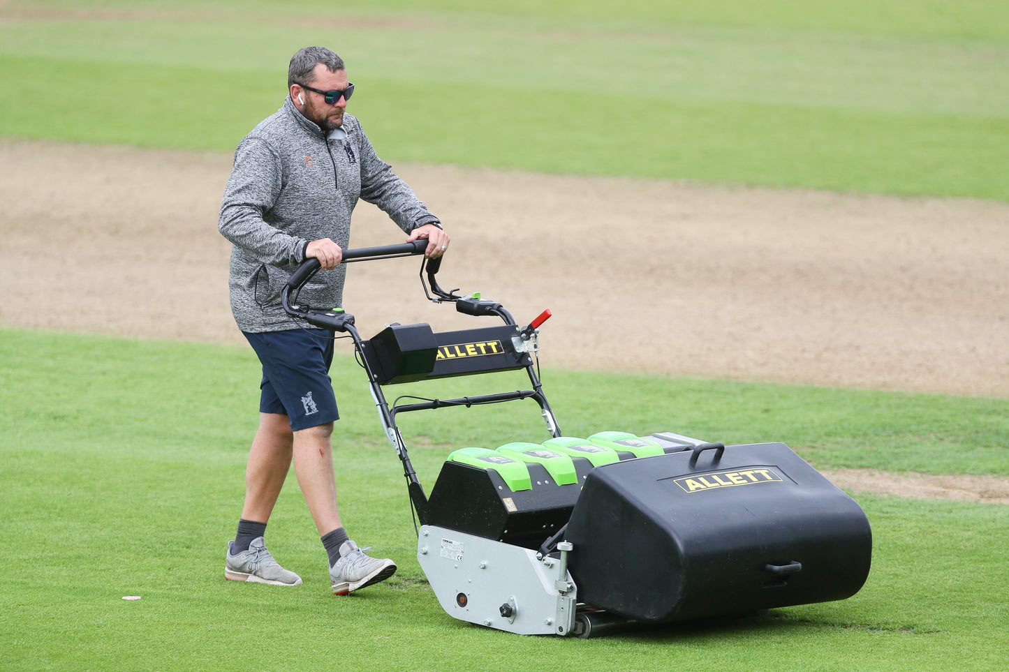 Allett C34 Evolution Cylinder Mower (Power-unit with Grassbox)