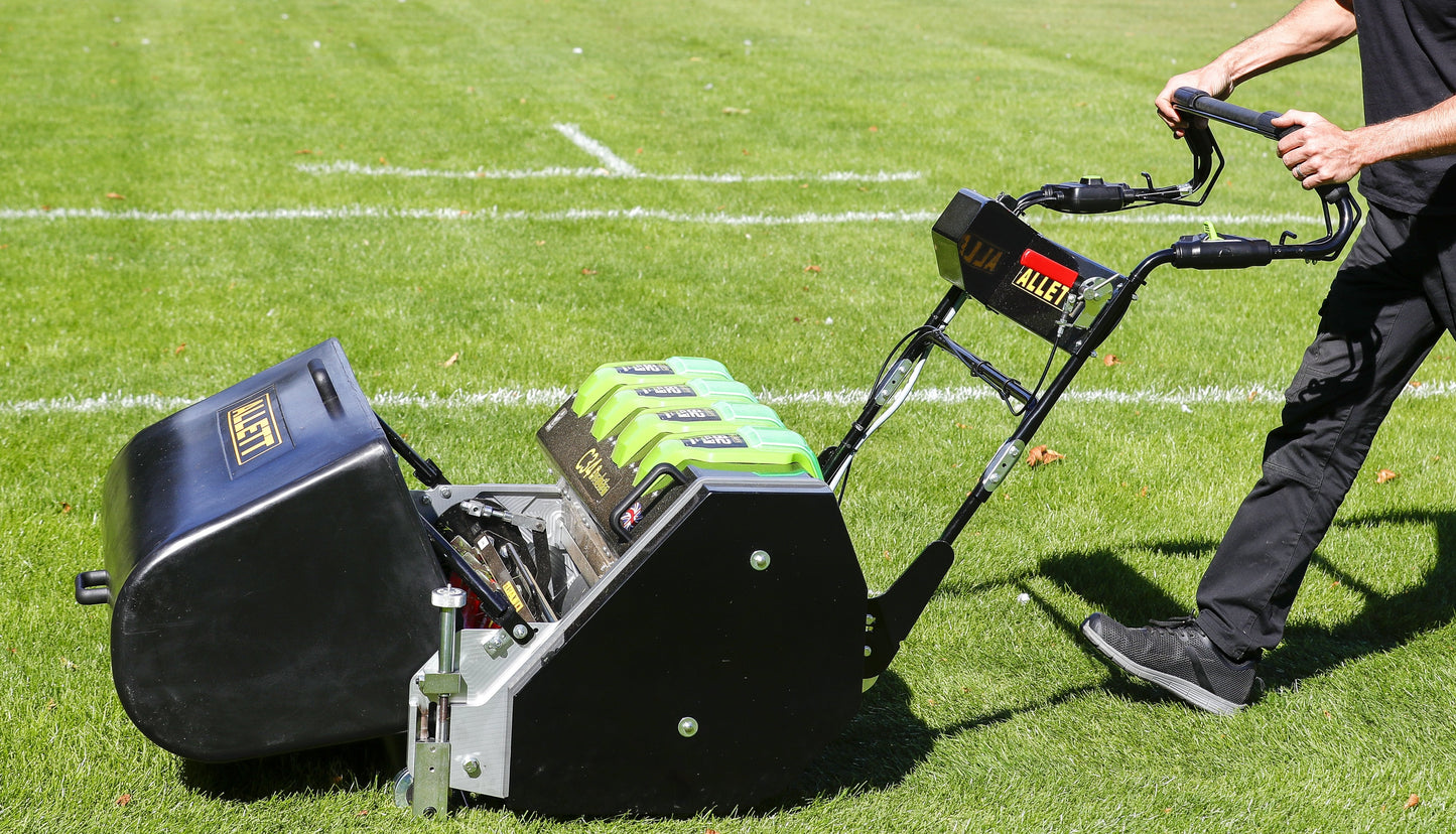 Allett C34 Evolution Cylinder Mower (Power-unit with Grassbox)